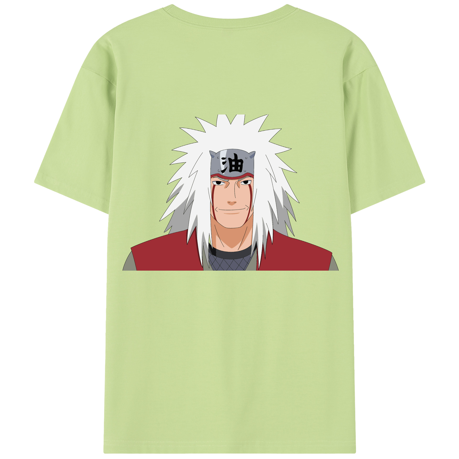 （画像用） NARUTO -ナルト- 自来也（じらいや） Jiraiya 綿100％半袖Tシャツ（背面プリント）